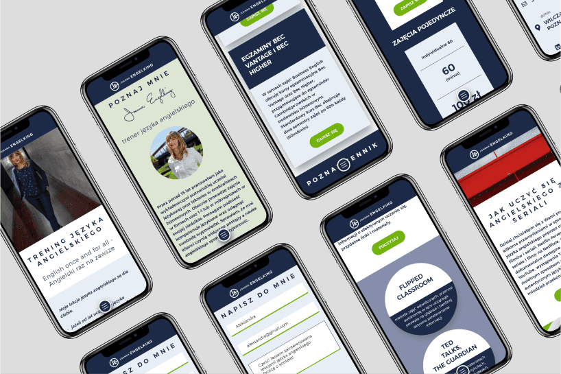 English school website image