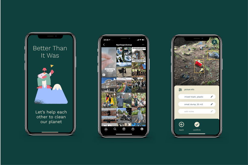 AI-based app for waste recognition picture